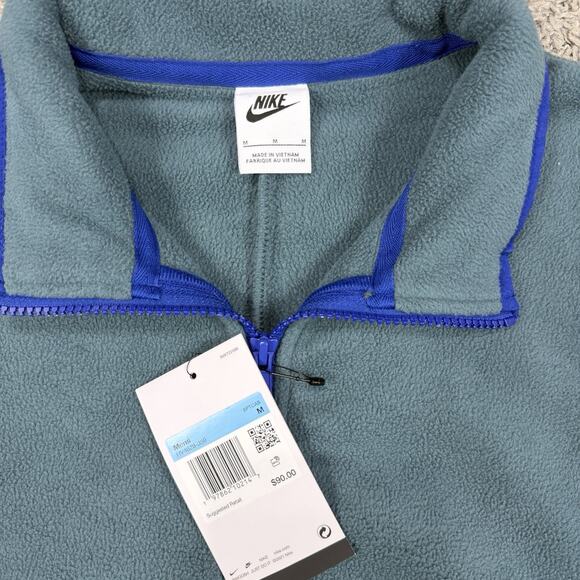 Nike Club 1/2 Zip Pullover Open Air Performance Fleece Men’s Size M - Picture 5 of 8